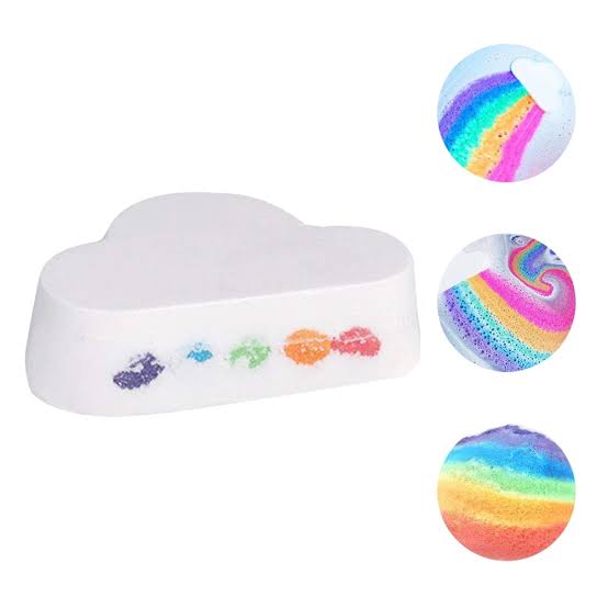 Rainbow bath bomb
